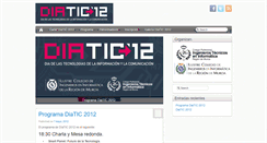 Desktop Screenshot of 2012.diatic.es