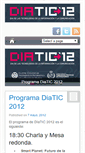 Mobile Screenshot of 2012.diatic.es